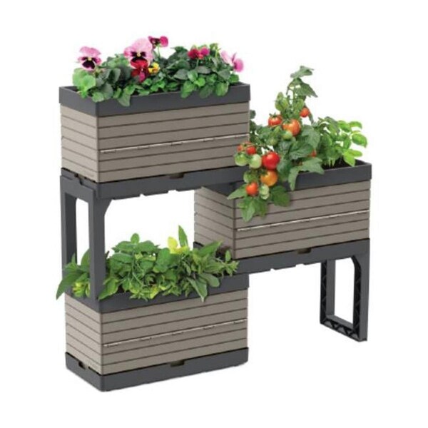 Ames 22 in. Flexgarden Storage Planters, Gray D80 HDR081319 - main